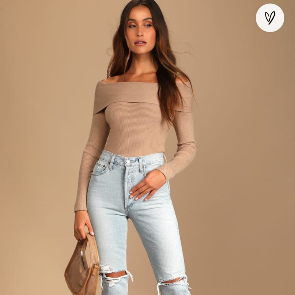 Lulus off shoulder shirt